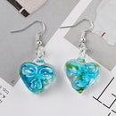 Bohemian Creative Luminous Ethnic Jewelry Earrings Flower Pattern Heart Dangle Earring for Women