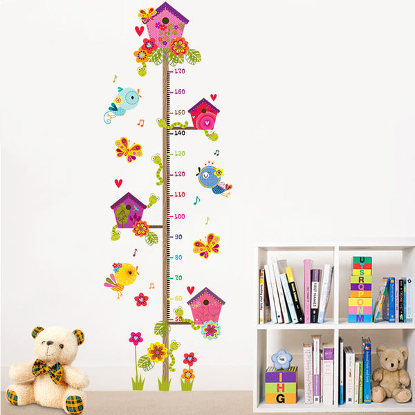 Miico FX1020L Cartoon Tree Branch Height Stickers Children's Room Wall Sticker Height Measurement Stickers