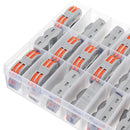 Minleaf 48Pcs Electrical Wiring Household 2PIN Docking Connector Electrical Connectors Wire Terminal Block Universal Electrical Wire Connector