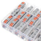 Minleaf 48Pcs Electrical Wiring Household 2PIN Docking Connector Electrical Connectors Wire Terminal Block Universal Electrical Wire Connector