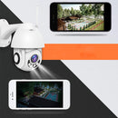 Bakeey 1080P HD Smart Wifi Speed Dome Camera Night Vision 360 Degree Auto Tracking 5x Zoom IP66 Waterproof Outdoor Surveillance CCTV Monitor