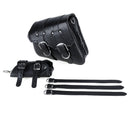 Motorcycle Saddlebags Rider Panniers Luggage with Kettle Bag PU Leather Universal Black