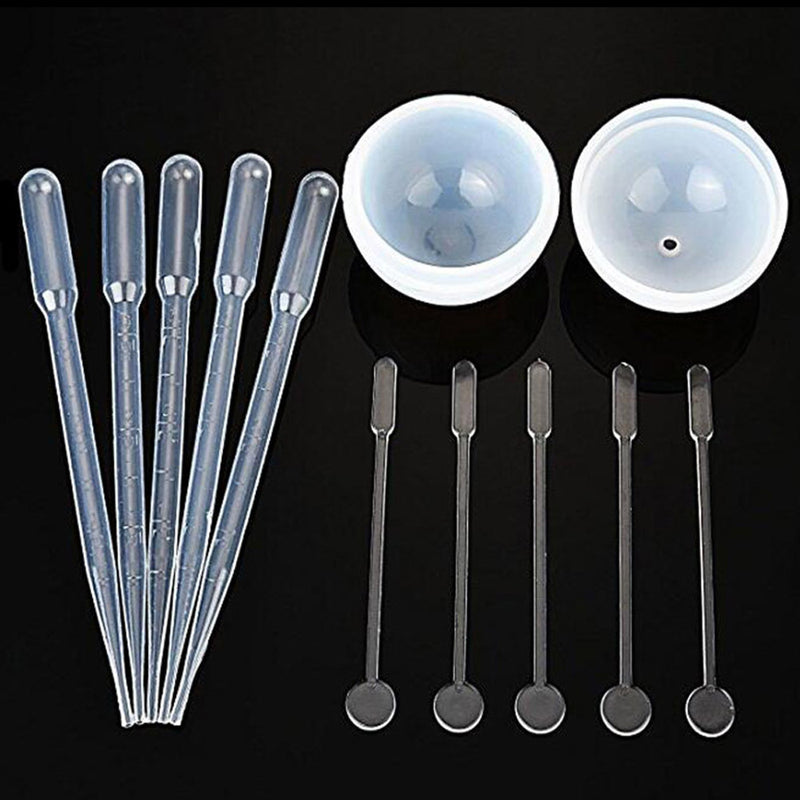 78Pcs/Set Resin Casting Mold Kit Silicone Mould Making Jewelry Pendant Mould Craft DIY Set