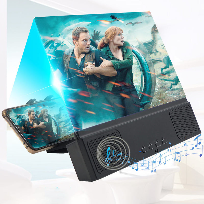 2 Inch Mobile Phone HD Projection Screen Magnifier Bracket Enlarge Holders With Speaker
