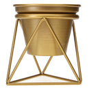 Home Garden Golden Flower Pot Plants Display Stand Planter Desk Rack Shelves Organizer