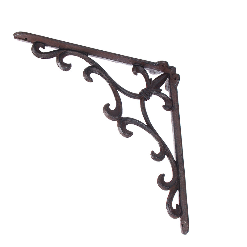 Cast Iron Wall Shelf Mount Bracket Support Mounted Supporter Home Garden Rusty