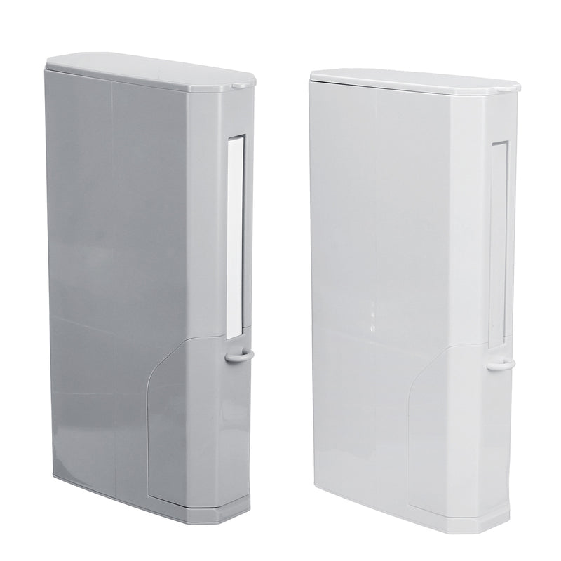 3 In 1 10L Narrow Trash Can Set With Toilet Brush Bathroom Waste Bins Dustbin Garbage Storage