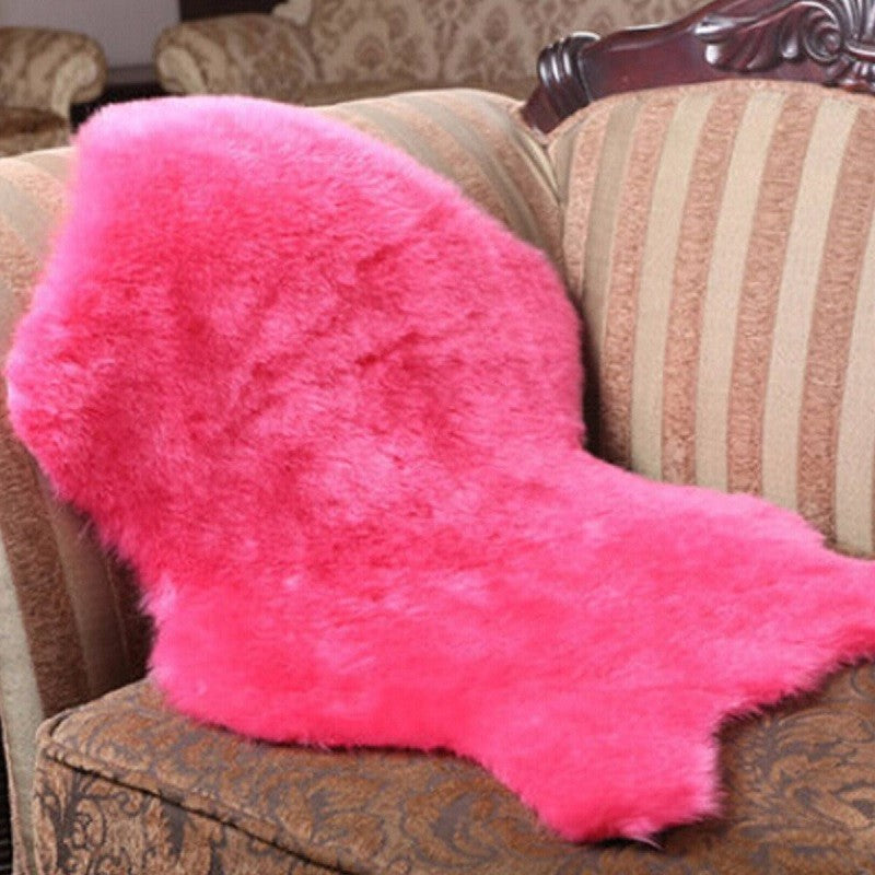 Soft Shaggy Living Room Floor Carpet Fluffy Chair Cover Mat Sofa Seat Cushion