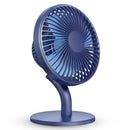 LyRay USB Desktop Fan Mini Office Mute Fan Air Circulation Automatic Frequency with 2000mAh Battery Capacity