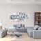 5 Panels Love HOME Wall Art Print Pictures Canvas Paintings Decorations Unframed