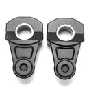 7/8 inch 22mm Motorcycle Handlebar Riser Handle Fat Bar Mount Clamps Bracket Black Aluminum