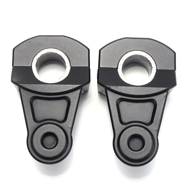 7/8 inch 22mm Motorcycle Handlebar Riser Handle Fat Bar Mount Clamps Bracket Black Aluminum