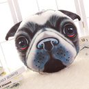 Creative Funny 3D Dog Cat Head Pillow PP Cotton Simulation Animal Cushion Birthay Gift Trick Toys