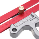 Drillpro Woodworking Angle Ruler 45/90 Degree Ruler Scribe Gauge Measuring Tool