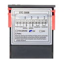 Dual Digital Incubator Thermostat Temperature Controller Two Relay Output Thermoregulator 10A Heating Cooling STC-3008 12V