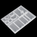 78Pcs/Set Resin Casting Mold Kit Silicone Mould Making Jewelry Pendant Mould Craft DIY Set
