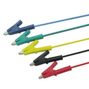 P1024 5 Colours 100CM 15A Double-ended Clips Cable Alligator Testing Probe Lead Wire