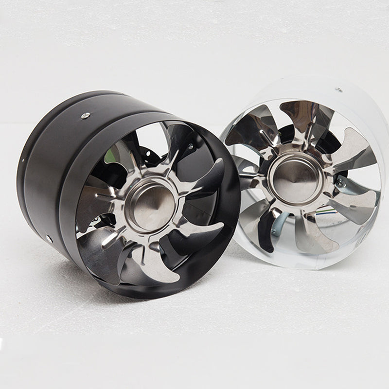6Inch Inline Duct Fan Booster Exhaust Blower Air Cooling Vent Metal Blades