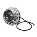 Double Color Round 8000K 30W High/Low Beam LED Headlights For Motorcycle Angel Eyes Devil Eye Light