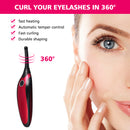 Fashion Women Mini USB Rechargeable Heated Electric Eyelash Curler Long Lasting Curling Lady Makeup Beauty Gift