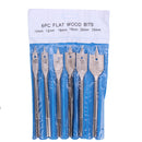 Drillpro 6Pcs 10/12/16/18/20/25mm Spade Drill Bit Set Wood Hole Saw Cutter Flat Wood Bits Woodworking Tool