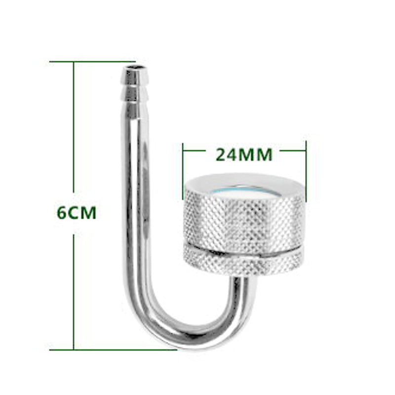 Aluminum Alloy CO2 Diffuser Atomizer Slim Mini Nano Aquarium Plant Tank