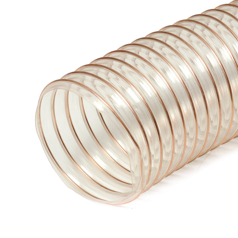 50/100/125mm Dia PU Flexible Ducting Hose Tube Ventilation Dust Fume Extraction Woodworking