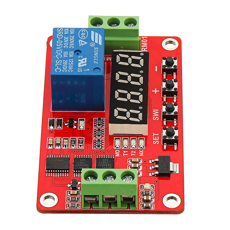 DC 24V Multifunctional Relay Module With LED Display Delay /Self Lock / Cycle / Timing