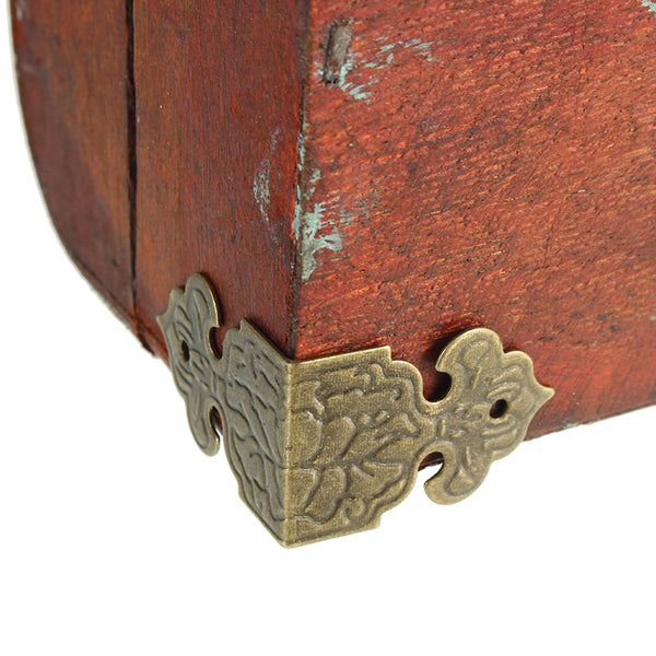 12pcs Corner Bracket Protector Fittings for Wooden Furniture Box Feet Decoration
