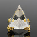 Small Feng Shui Egypt Egyptian Crystal Clear Pyramid REIKI Healing Prizms Room Decorations