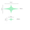 Honana DX-168 22PCS Fluorescent Glow Blinking Stars Wall Sticker Home Bedroom Decor