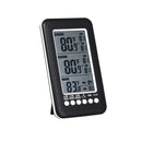 GEMITTO 2 in 1 Wireless Digital Alarm Thermometer LCD Display Outdoor Indoor Temperature Alarm with 2 Sensor