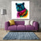 Miico Hand Painted Oil Paintings Abstract Colorful Leopard Head Wall Art For Home Decoration Painting