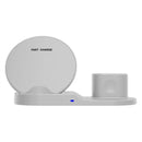 Bakeey 3 in 1 Qi Wireless Charger Fast Charging Dock Stand For Watch for iPhone