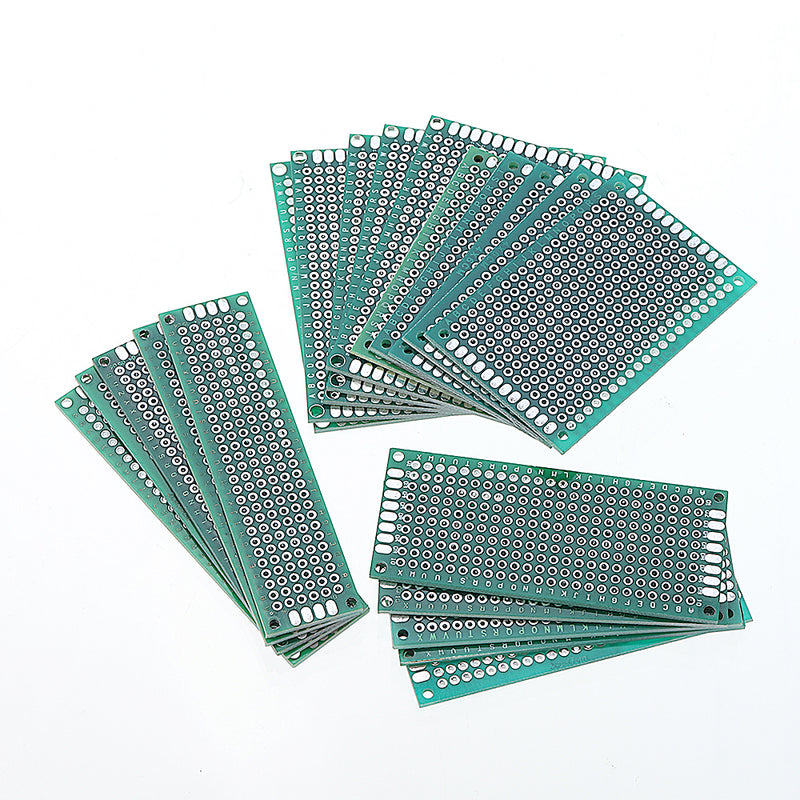 20pcs 5x7 4x6 3x7 2x8cm Double Side Prototype Diy Universal Printed Circuit PCB Board Protoboard pcb Kit