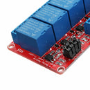 5Pcs DC12V 4 Channel Level Trigger Optocoupler Relay Module Power Supply Module