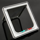Medium Small White Pet Cat Puppy Dog Supplies Lock Frame Safe Security Flap Door Gate Pet Supplies