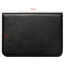 Business Briefcase Bag PU Leather Black Document File Holder Card Holder Office Handbag for Men