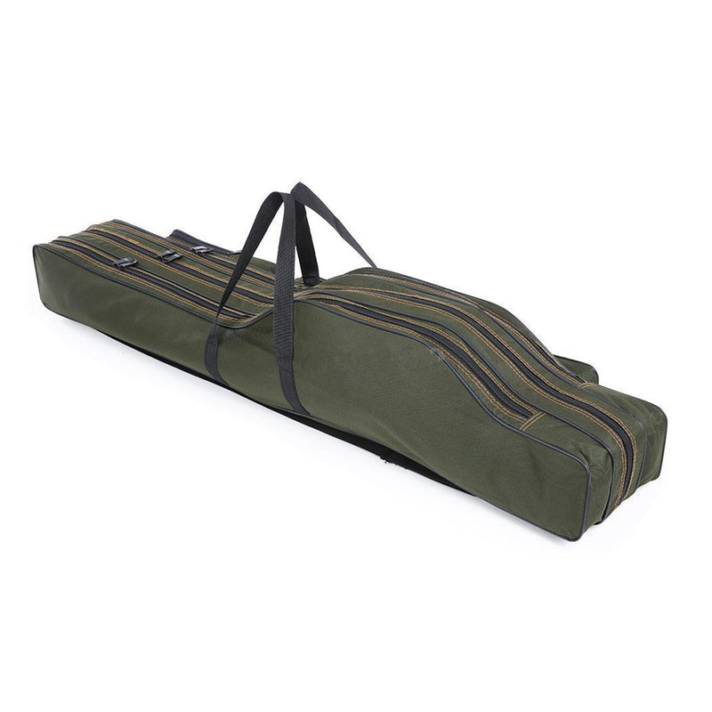 1.2M/1.3M Portable Folding Fishing Rod Bag Fish Pole Tools Storage Bag Holdall Case Carrier Holder