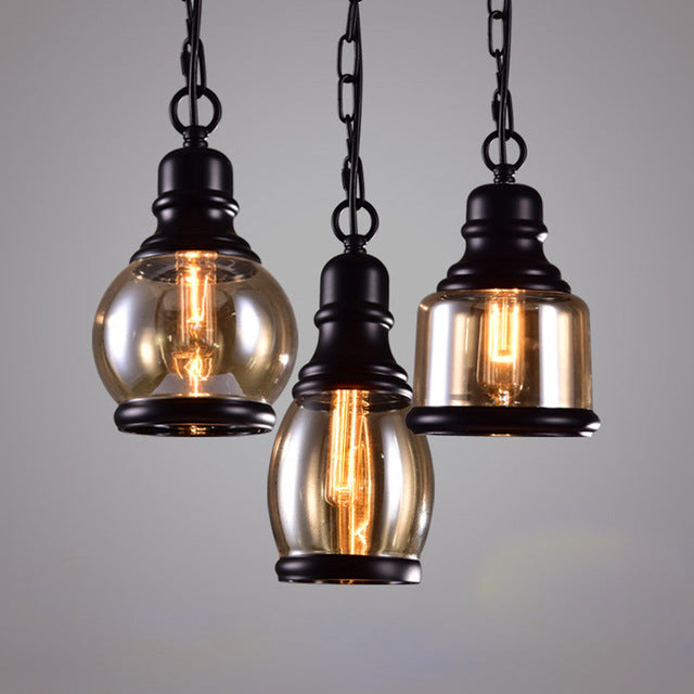 Home Indoor Retro Chandelier Industrial Style Bar Small Lamp Single Head Restaurant Loft Cafe light Decorations