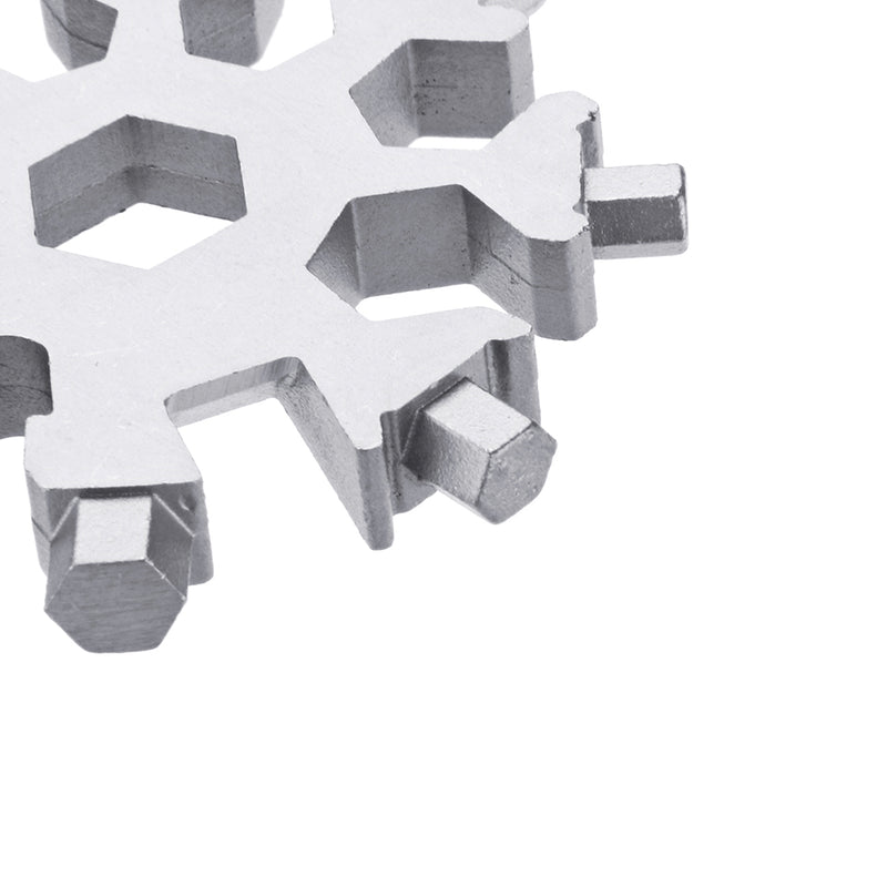 AOTDDOR 18 in 1 Multifunction Snowflakes Screwdriver Multi-tool Portable Keychain Screwdriver Bottl