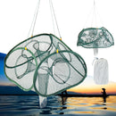 Automatic Foldable Fishing Net 5/9/17/21 Hole Aquatic Minnow Shrimp Cage Crab Trap Net Fishing Tools