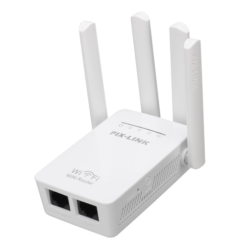 Four Antenna Router 300Mbps Signal Repeater Amplifier WR09 Wireless Wifi