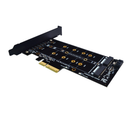 ITHOO PCENGFF-N05 PCI-E 4X to M.2 Key M+B Interface NVME M.2 SSD PCI-E Expansion Card 10Gbps for Desktop Computer