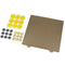 Gold 300x300mm Double Texture PEI Powder Steel Plate with 9 Magnetic Block for CR-10/10S 3D Printer