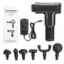 4200RPM Electric Percussion Massager Sports Recovery Fascia G un Muscle Pain Release With 6 Head