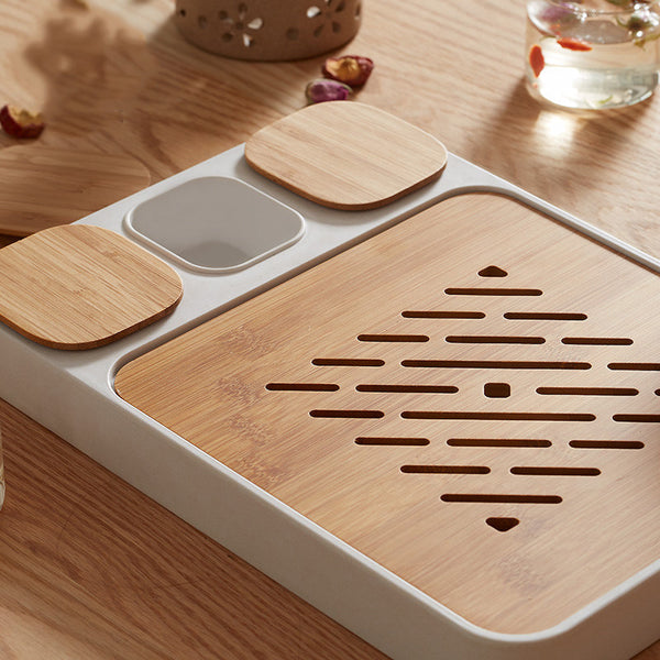 CHENGSHE Bamboo Kung Fu Tea Set Water Storage Tea Tray from xiaomi youpin