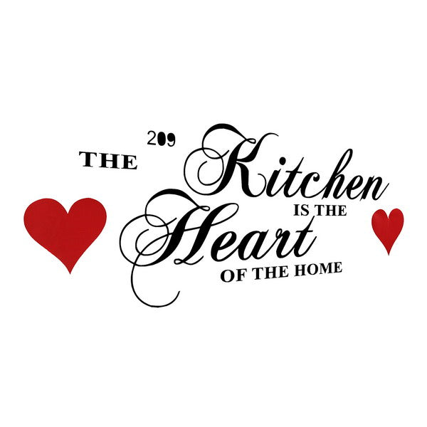 60x28CM Wall Sticker Kitchen Heart of Home Wall Art Sticker House Decoration