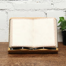 Portable Wooden Bookshelf Stand Bible Cookbook Music Book laptop Holder Folding Rack Reading Tool