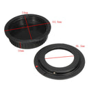 M42 Screw Lens for Canon EOS EF Mount Adapter Black 5D II III 6D 7D 70D 100D with Cap